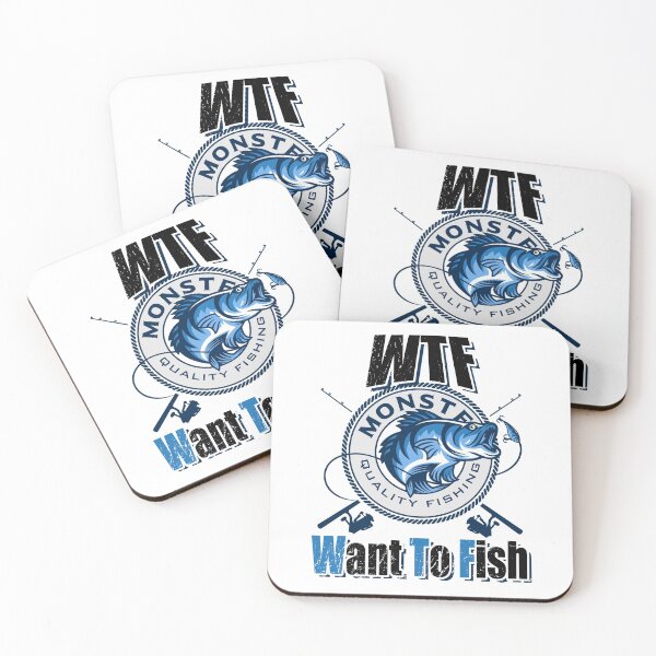 Item preview, Angler logo with saying, Want to fish designed and sold by shurikaner.