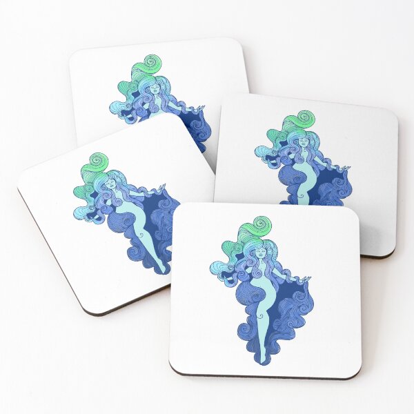 Item preview, Green and Blue Lady designed and sold by Mernion.