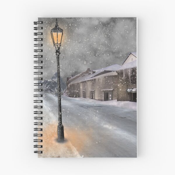 Item preview, Snowy winter street scene designed and sold by Lily Trenchard.