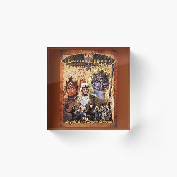 Gathering of Heroes: Legend of the Seven Swords Fantasy Poster Acrylic Block