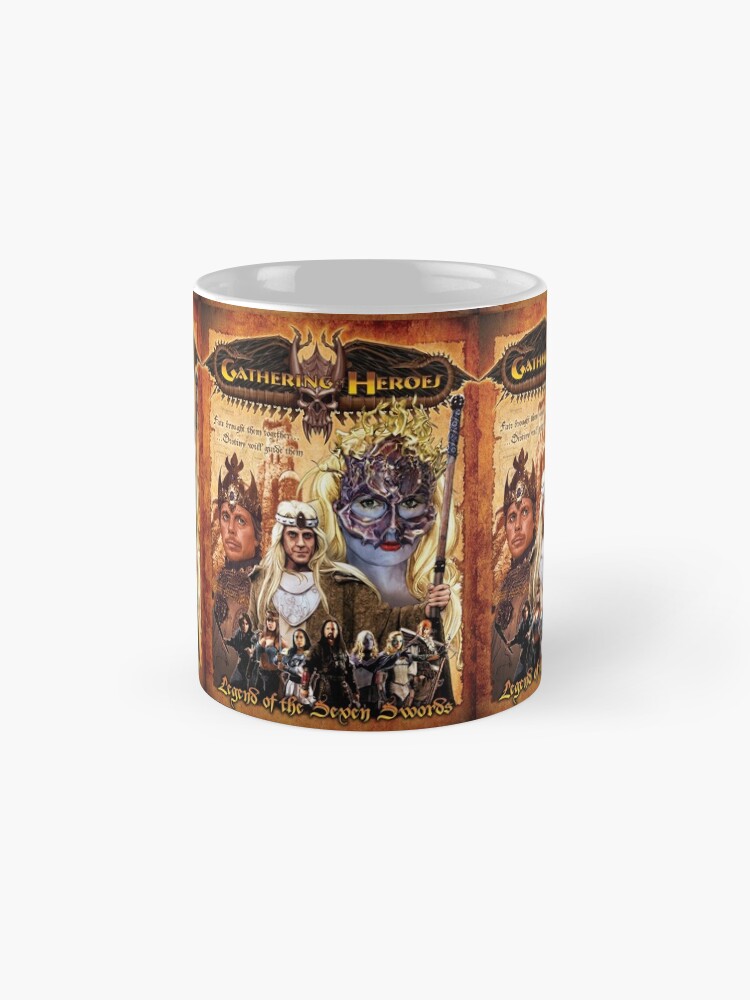 Alternate view of Gathering of Heroes: Legend of the Seven Swords Fantasy Poster Mug
