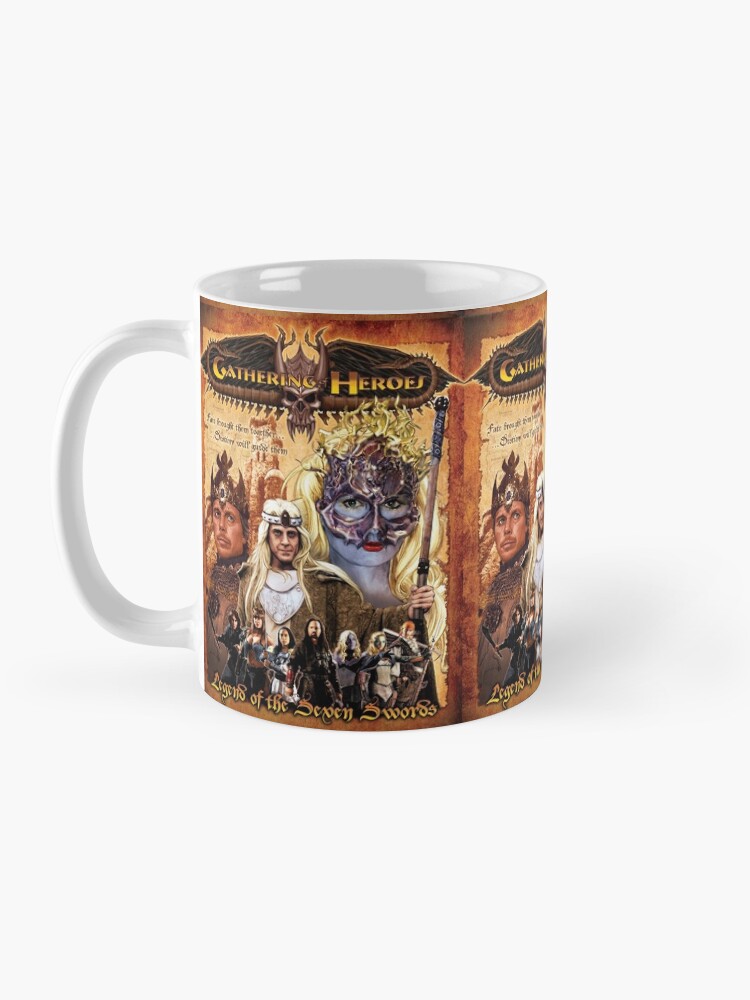 Alternate view of Gathering of Heroes: Legend of the Seven Swords Fantasy Poster Mug