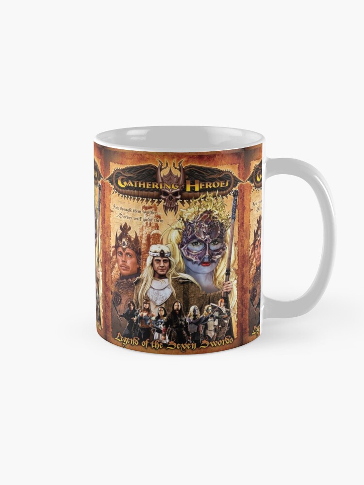 Alternate view of Gathering of Heroes: Legend of the Seven Swords Fantasy Poster Mug