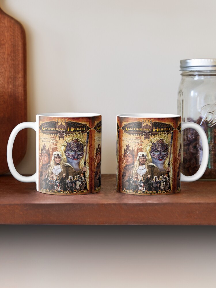 Alternate view of Gathering of Heroes: Legend of the Seven Swords Fantasy Poster Mug