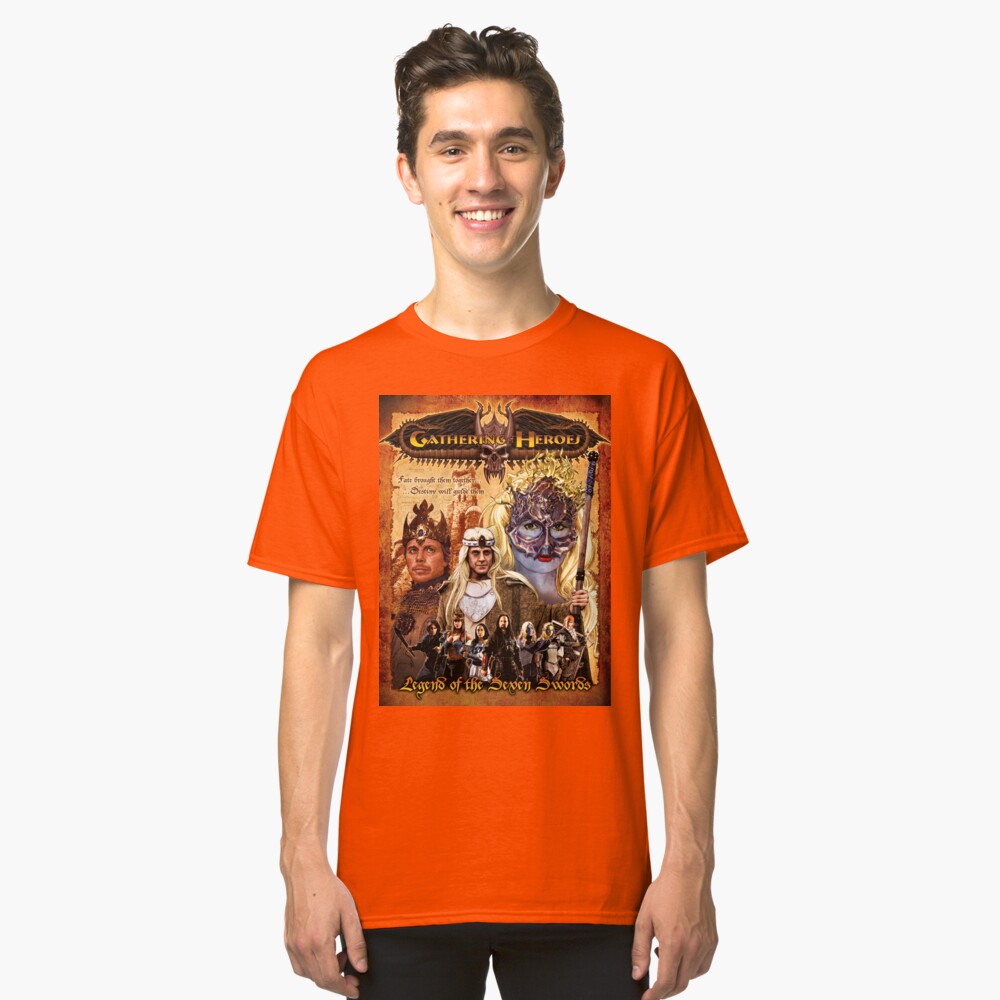 Gathering of Heroes: Legend of the Seven Swords Fantasy Poster Classic T-Shirt