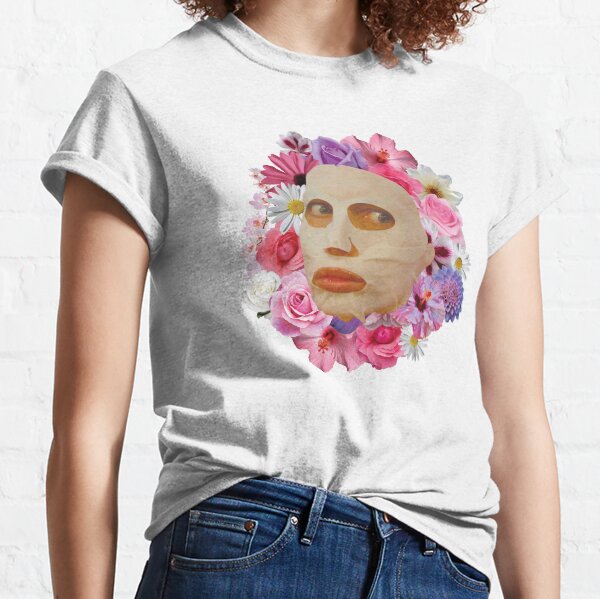 Alyssa Edwards Beauty Mask With Flowers - Rupaul's Drag Race Classic T-Shirt