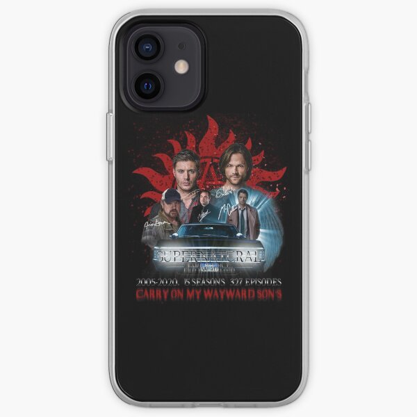 Limited Edition Supernatural Family dont end with Blood 4R Signed iPhone Soft Case