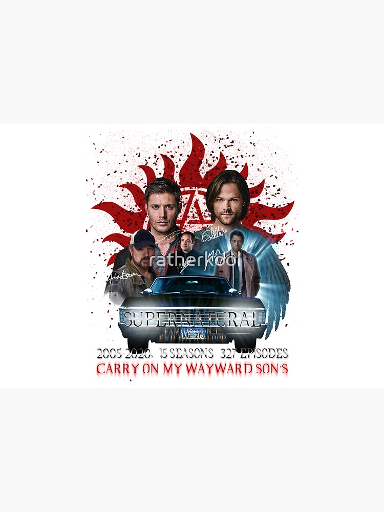 Limited Edition Supernatural Family dont end with Blood 4R Signed by ratherkool