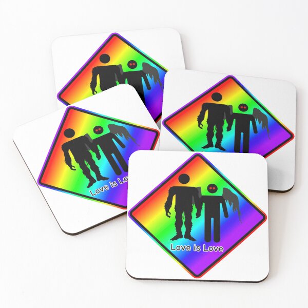Item preview, Love is Love (Mothman and Bigfoot) designed and sold by TonySeinfeld.