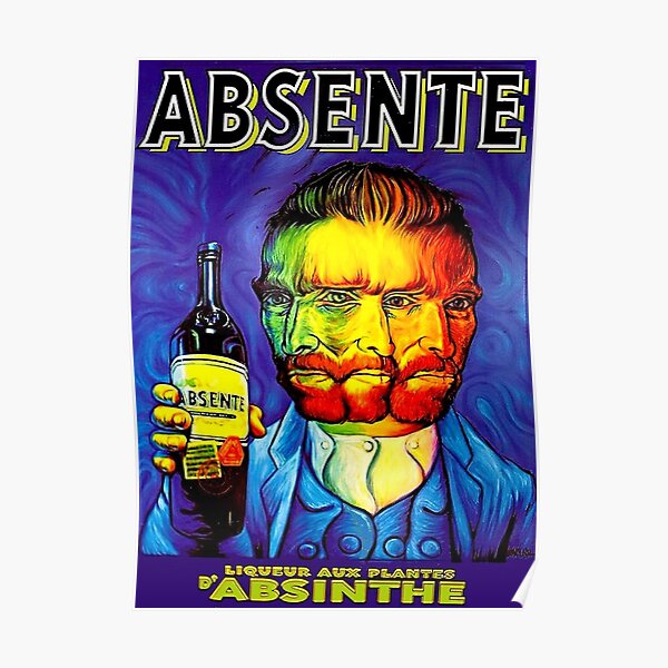 ABSINTHE; Vintage Liquor Aperitif Advertising Print Poster