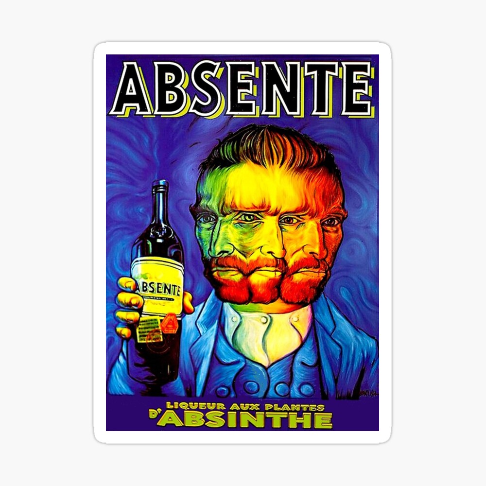 US Seller office studio  man cave Duplais Swiss Absinthe liquor ad retro poster 