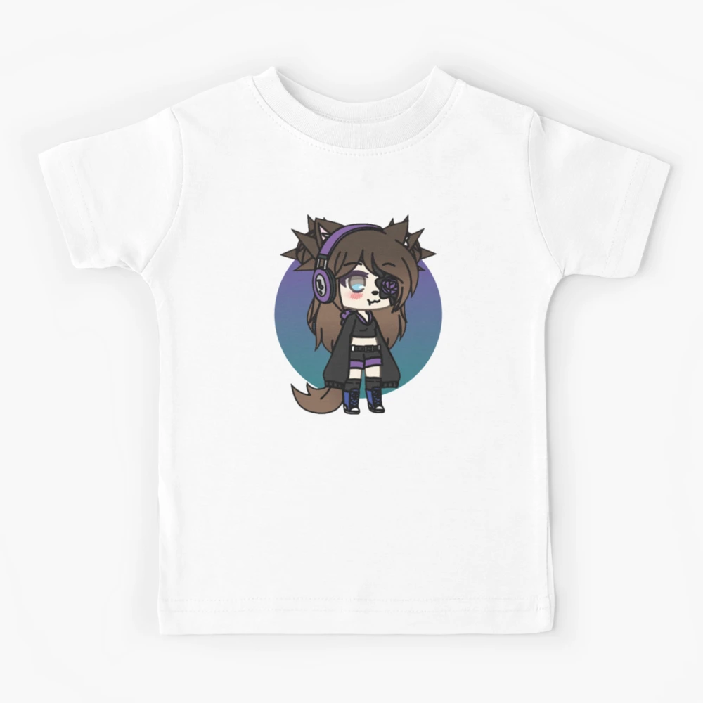 Camiseta masculina da série Gacha Life, Karin, a estranha gótica