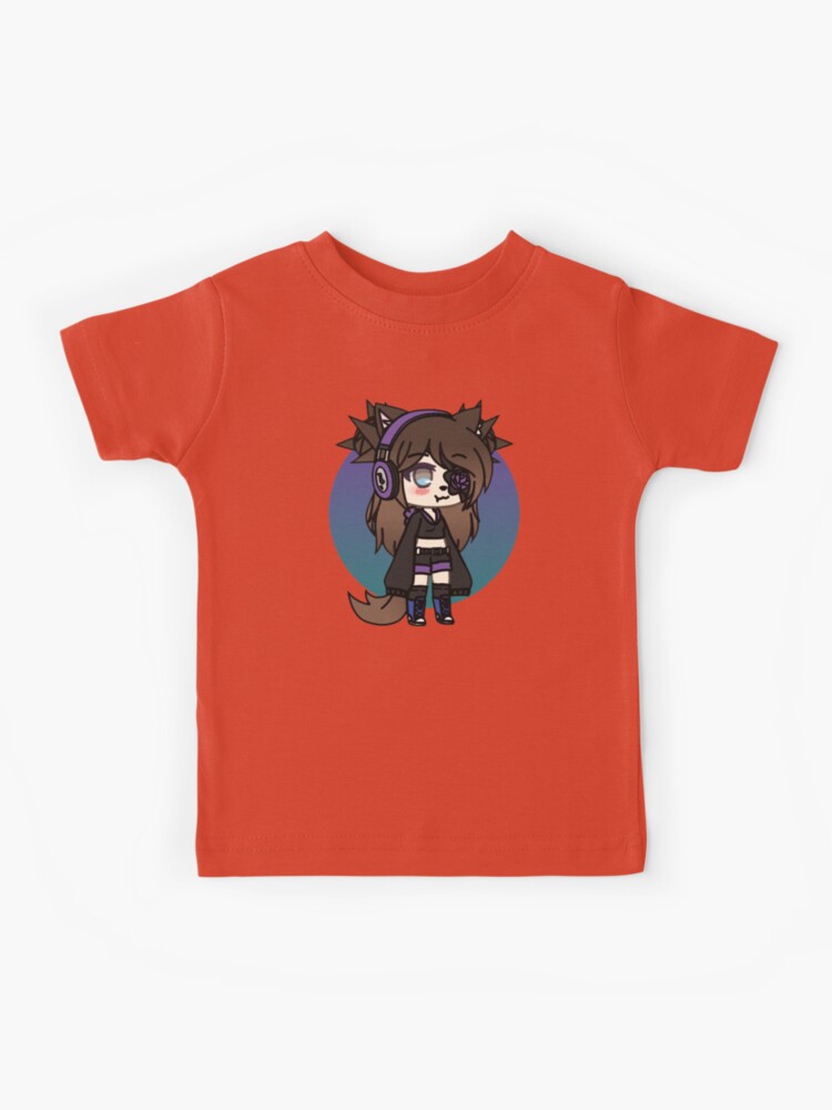 Camiseta masculina da série Gacha Life, Karin, a estranha gótica