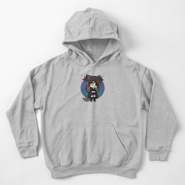 Série Gacha Life - Karin l'étrange fille gothique avec le cache-œil Sweat à capuche épais enfant
