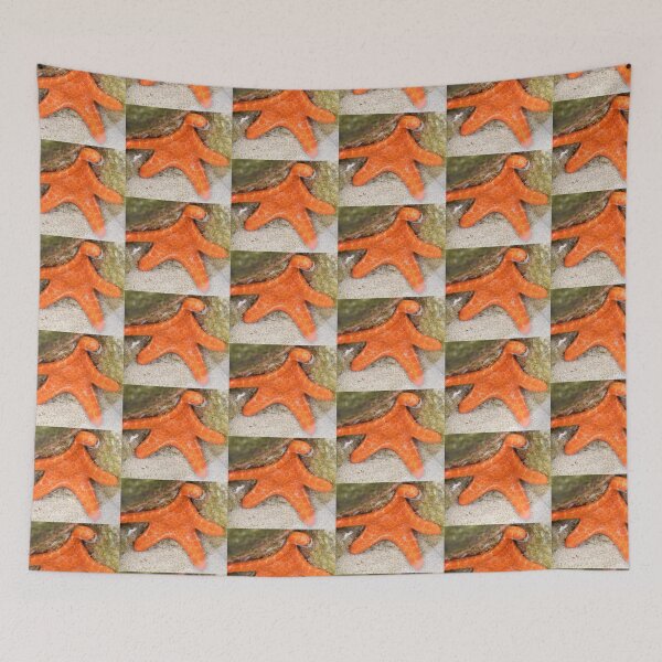 Item preview, Five Arms Form the Star on this Bright Orange Starfish designed and sold by imaginethis.