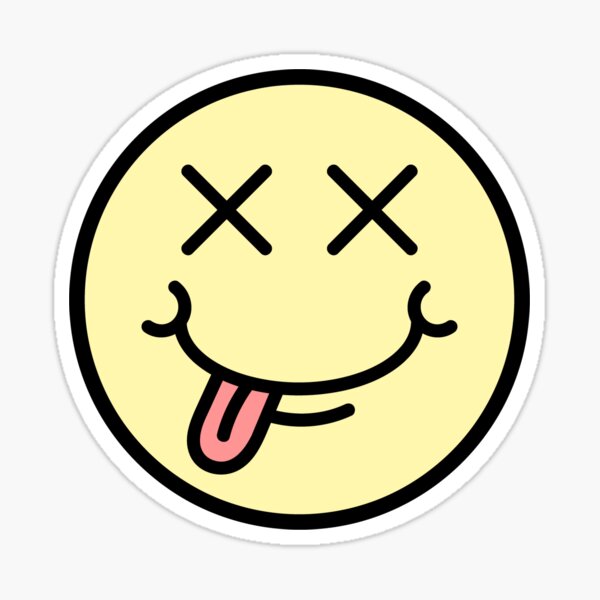 X Smiley Stickers | Redbubble