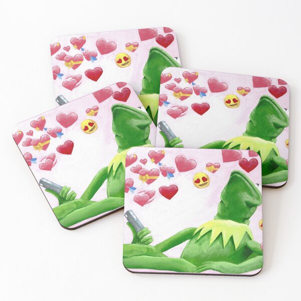 Item preview, Kermit Heart Painting designed and sold by CVictory.