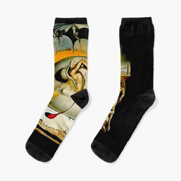 ENFANTE GEOPOLITIQUE OBSERVANTE: Salvador Dali Peinture Imprimer Chaussettes