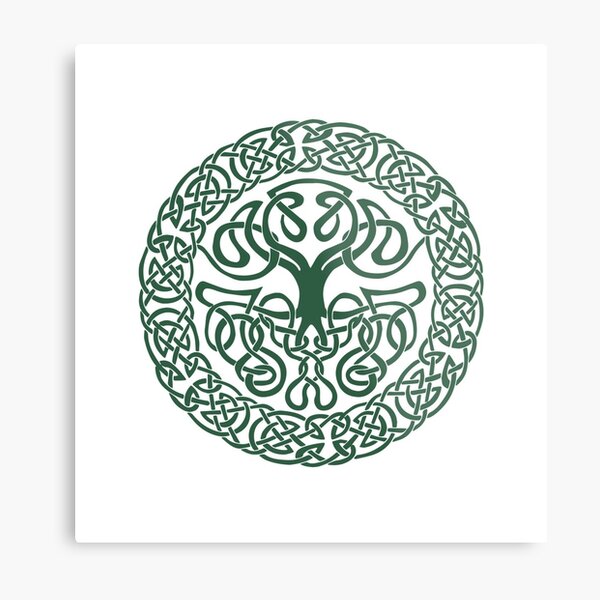 Mythoverse Celtic Tree Logo Metal Print