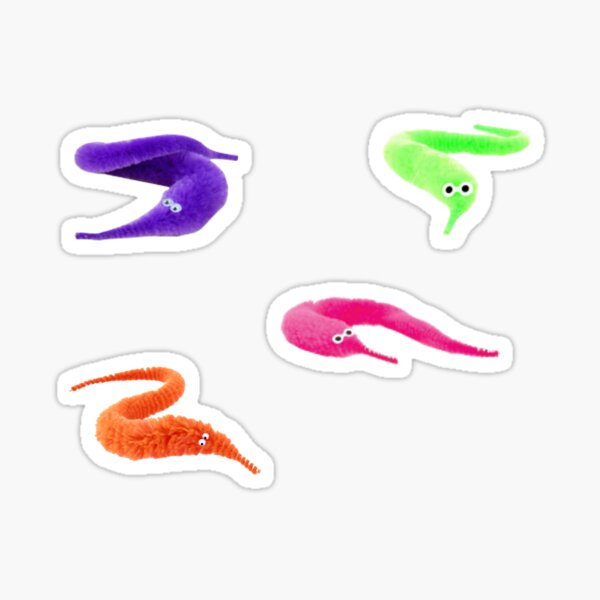worms on a string, babey! Sticker