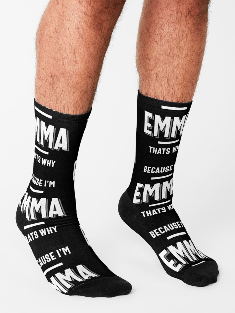Emma Name Personalized Women Girl  Socks for Sale by cidolopez