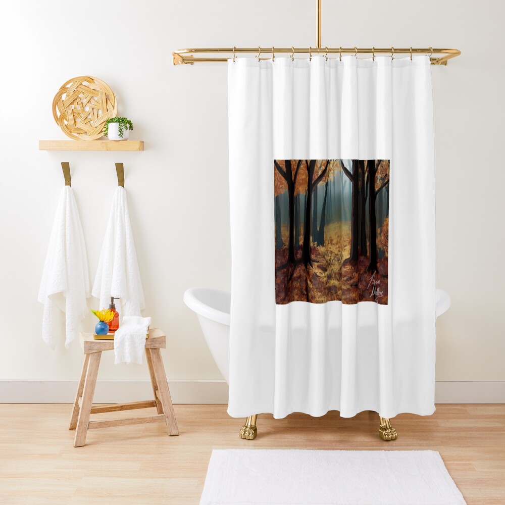 fall shower curtains