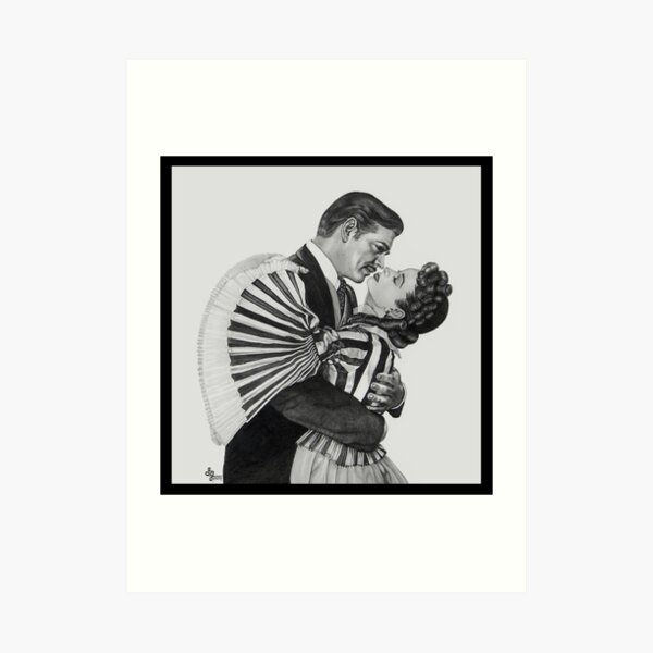 Scarlett Embraced Art Print