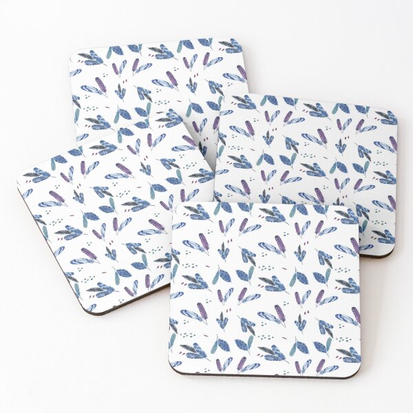 Item preview, Feathers in Watercolor - Purple, Blue and Indigo Palette  designed and sold by Alisha Watercolors.