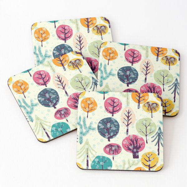 Item preview, Winter forest seamless pattern. designed and sold by Lidiebug.
