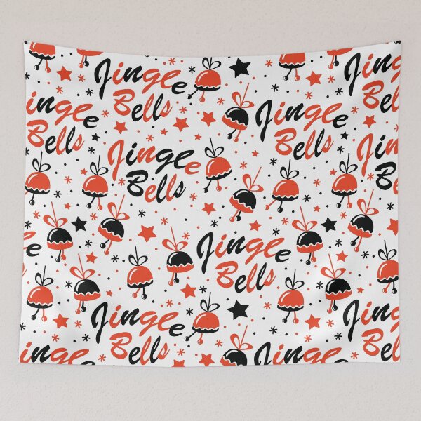 Item preview, Christmas background with Jingle Bells lettering designed and sold by Lidiebug.