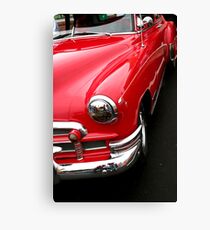 red classic car Canvas Print