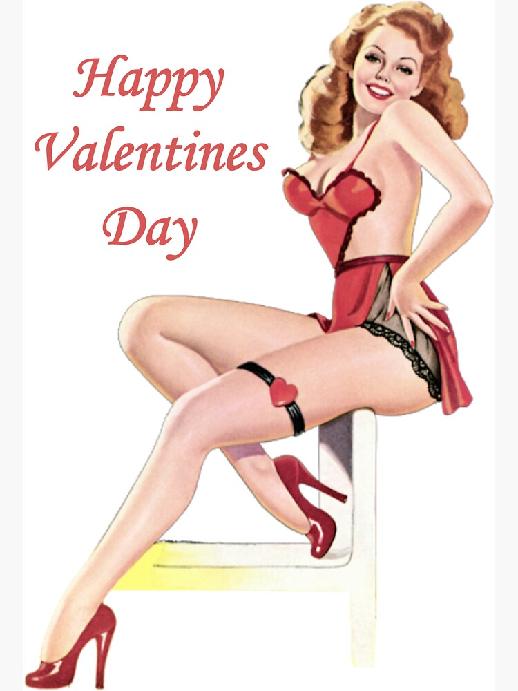 Valentines Day Pin-Up Magnet for Sale by Slinky-Reebs