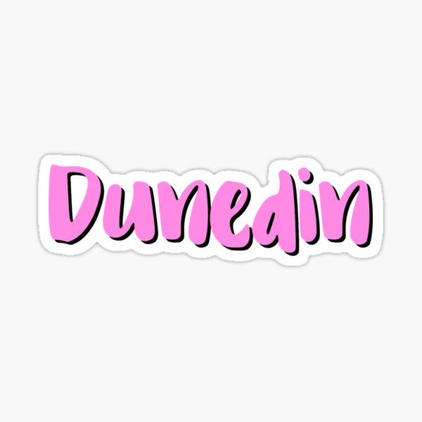 "DUNEDIN" Sticker for Sale by FTML Redbubble