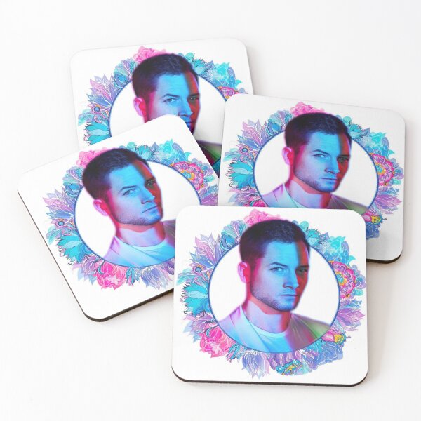 Item preview, Taron Egerton Flower Frame designed and sold by moorelydia48.
