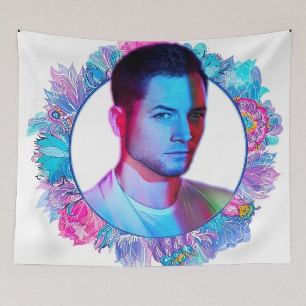 Item preview, Taron Egerton Flower Frame designed and sold by moorelydia48.