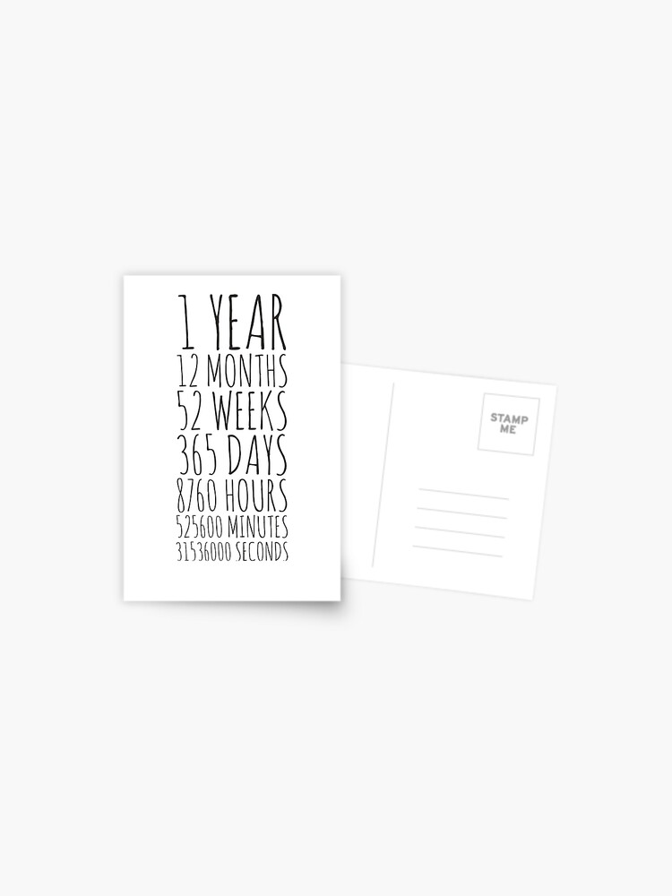1 Year Anniversary Postcard By Tristahx Redbubble