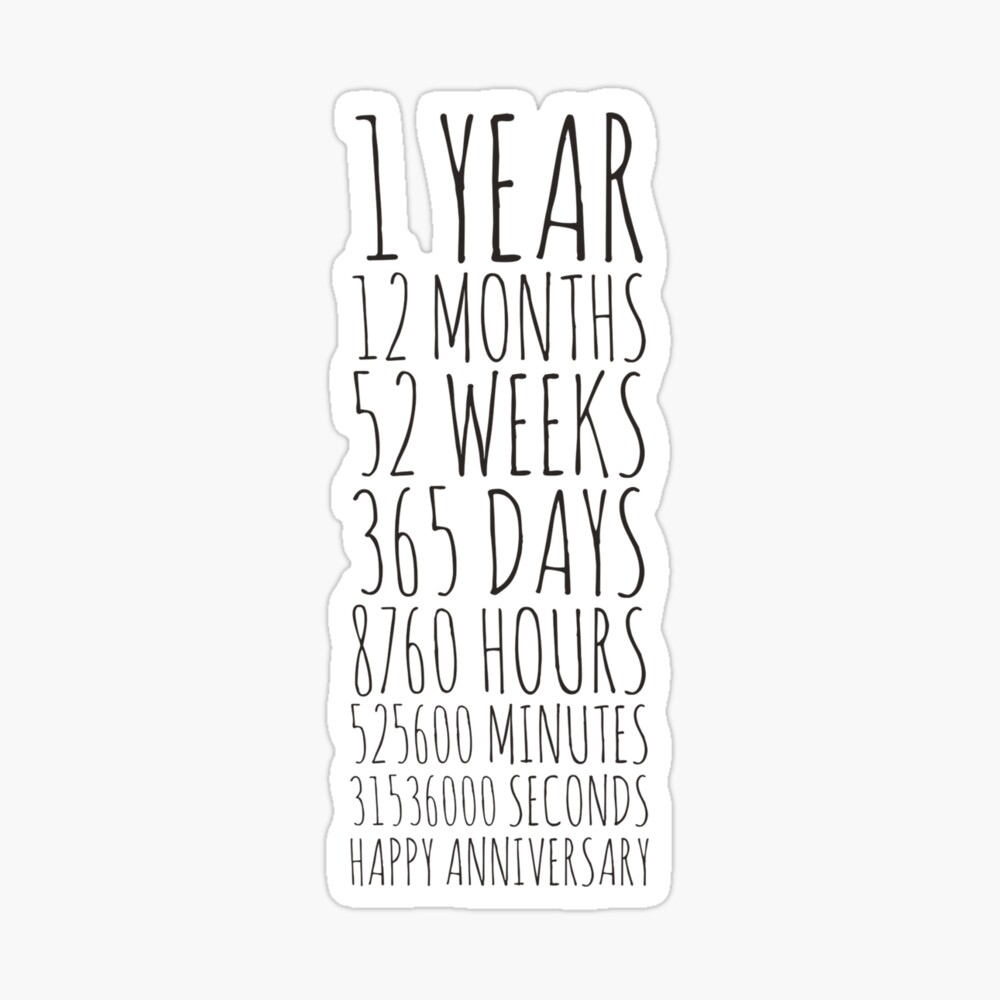 1 Year Anniversary Postcard By Tristahx Redbubble