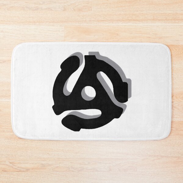 Item preview, 45 RPM Record Adapter | Black with Gray Shadow designed and sold by amwoodandco.