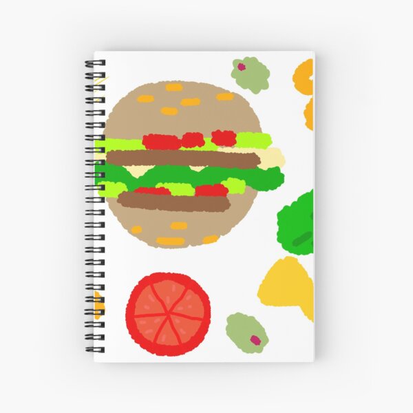 Burgers and macaroni Spiral Notebook