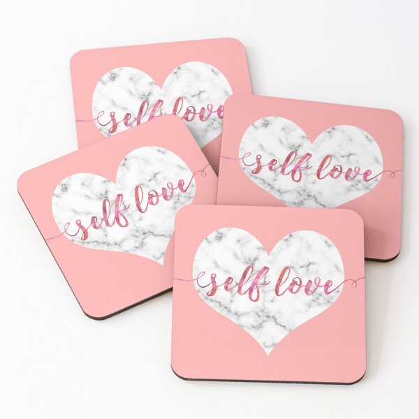 Item preview, SELF LOVE | Love Yourself | Rose Watercolor on Marble designed and sold by ABdigitaldesign.