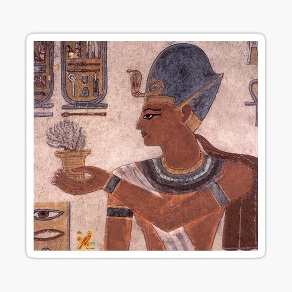 Ramesses III Offering Incense Sticker