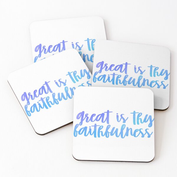 Item preview, GREAT FAITHFULNESS (BLUE) designed and sold by christikdesigns.