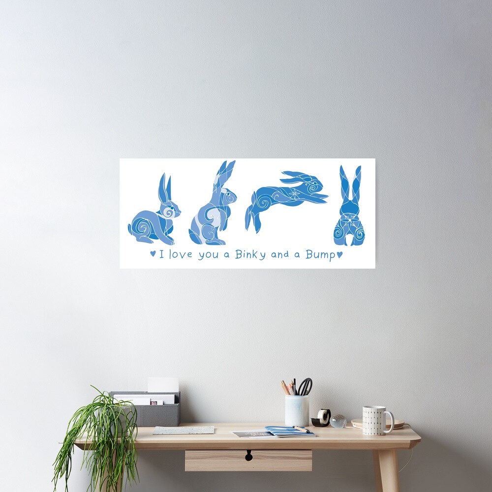 I Love You A Binky Bump Bunnies Poster