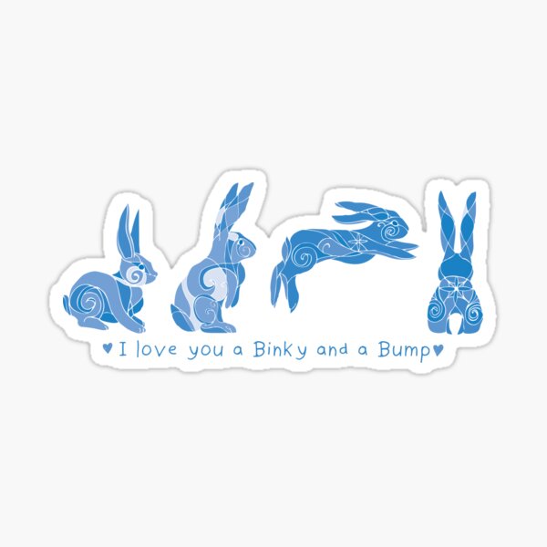 I Love You A Binky Bump Bunnies Sticker