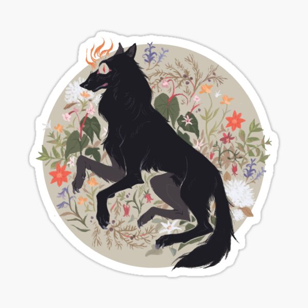 Canine Cryptids: Black Shuck Sticker