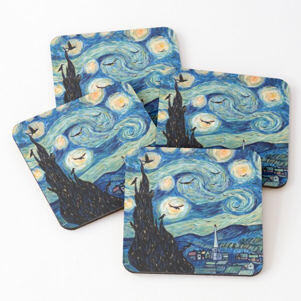 Item preview, Squawky Night designed and sold by WILD CROW STUDIO.