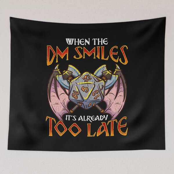 Item preview, When the DM Smiles It's Too Late Funny Gaming designed and sold by perfectpresents.