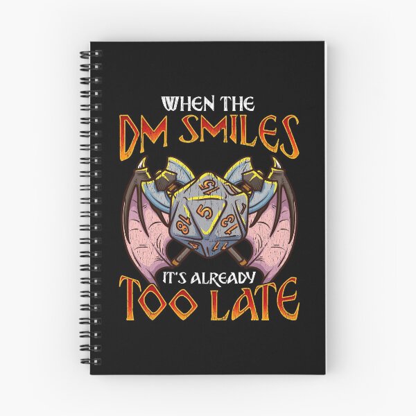 Item preview, When the DM Smiles It's Too Late Funny Gaming designed and sold by perfectpresents.