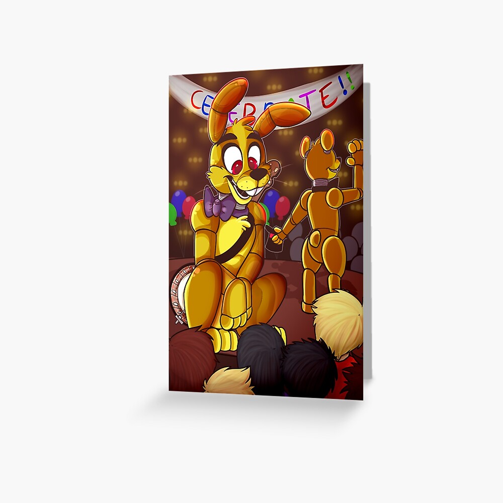 Fredbear and Springbonnie Greeting Card for Sale by PigForday