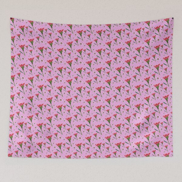 Item preview, Retro Floral Love - Pink Colour Palette designed and sold by Sketchbook Designs.